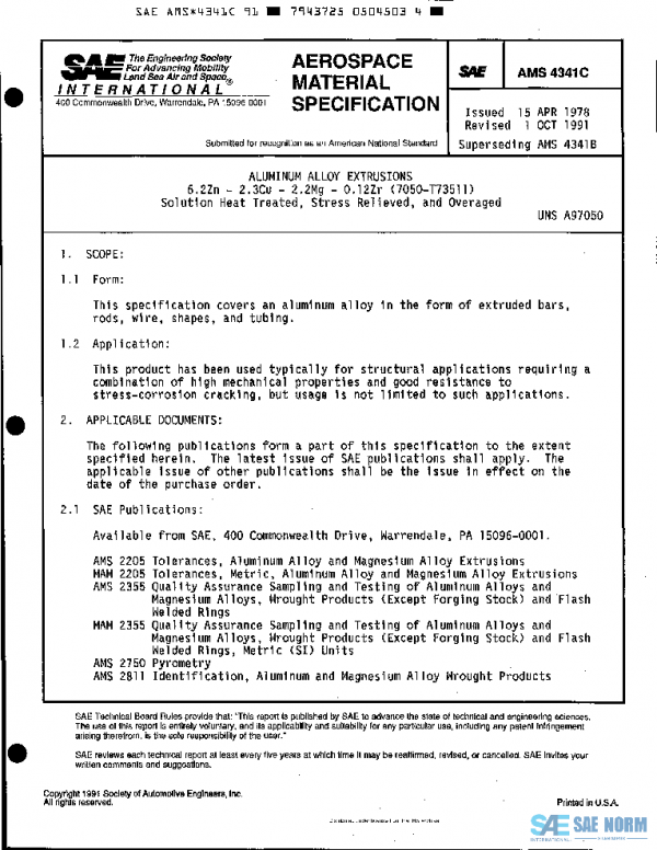 SAE AMS4341C PDF