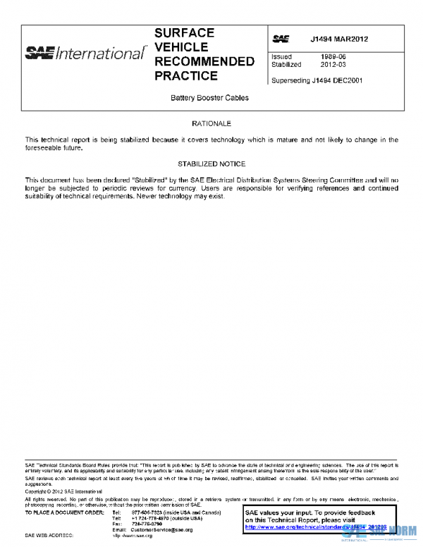 SAE J1494_201203 PDF SAE J1494_201203 PDF