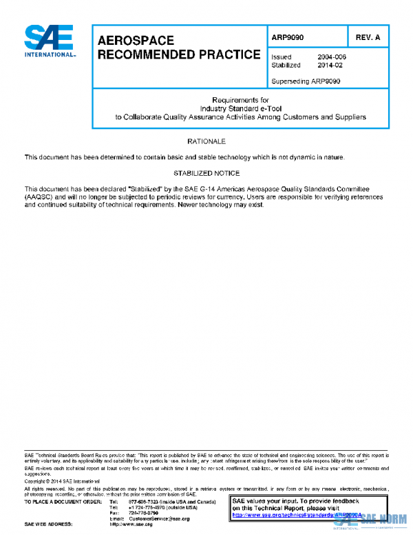 SAE ARP9090A PDF