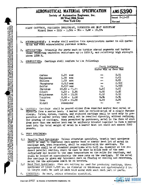 SAE AMS5390 PDF