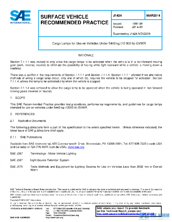 SAE J1424_201403 PDF SAE J1424_201403 PDF