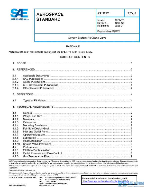 SAE AS1225A PDF SAE AS1225A PDF