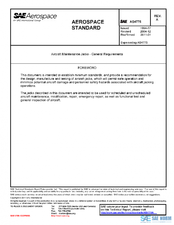 SAE AS4775A PDF SAE AS4775A PDF