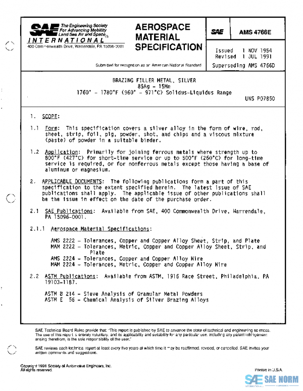 SAE AMS4766E PDF