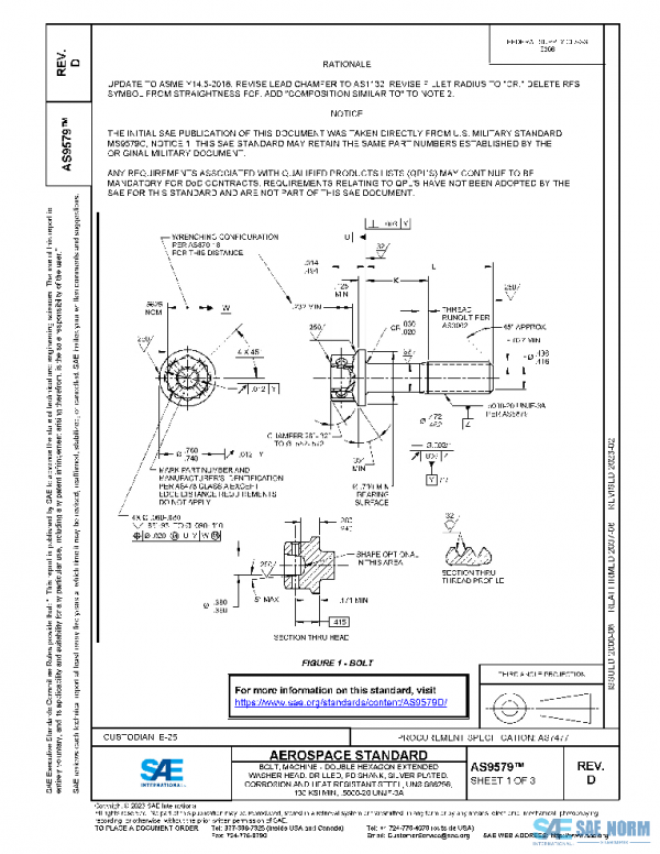 SAE AS9579D PDF SAE AS9579D PDF