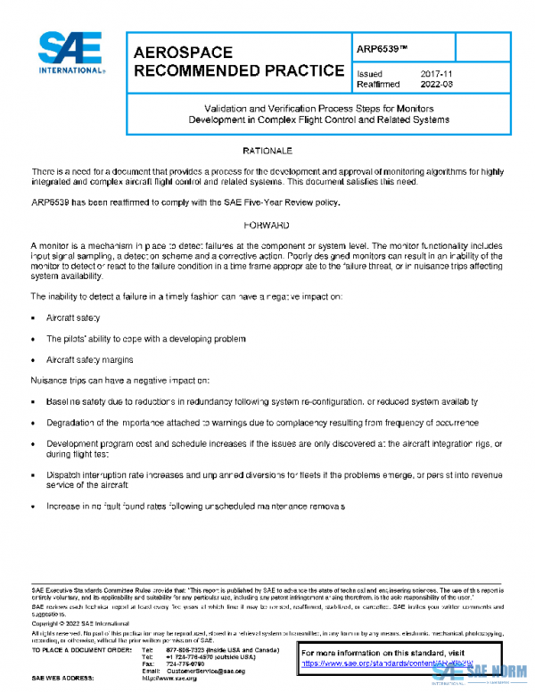 SAE ARP6539 PDF