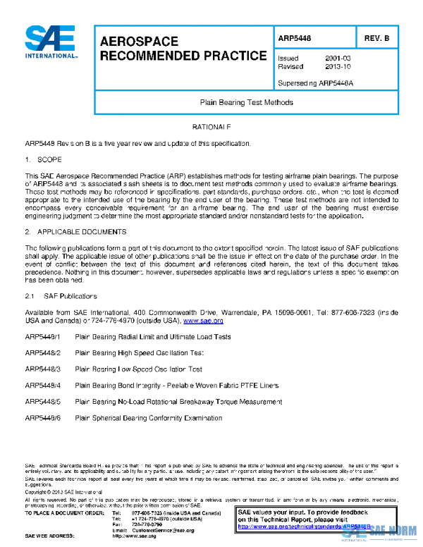 SAE ARP5448B PDF SAE ARP5448B PDF