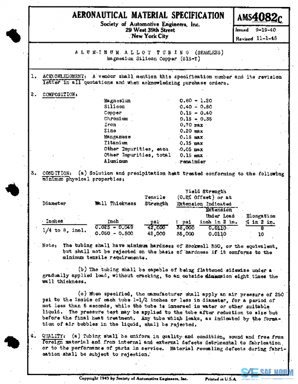 SAE AMS4082C PDF SAE AMS4082C PDF