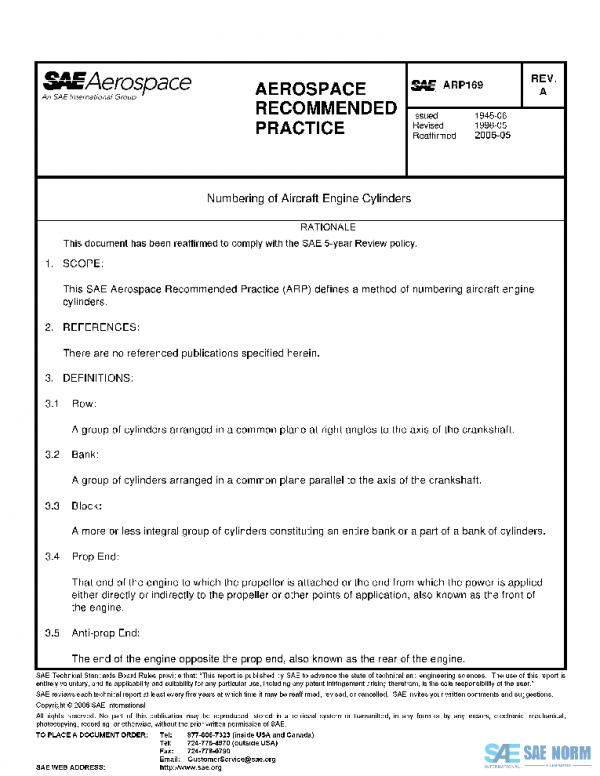 SAE ARP169A PDF