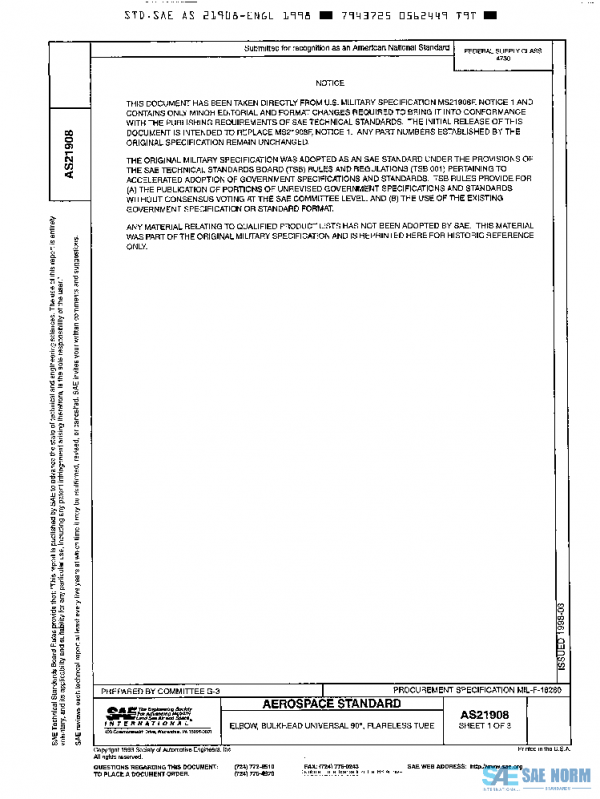 SAE AS21908 PDF