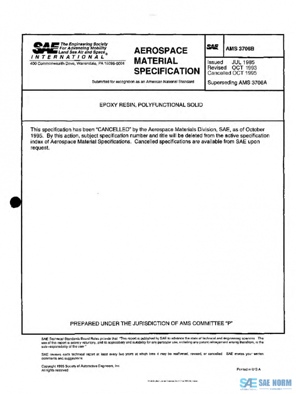 SAE AMS3706B PDF SAE AMS3706B PDF