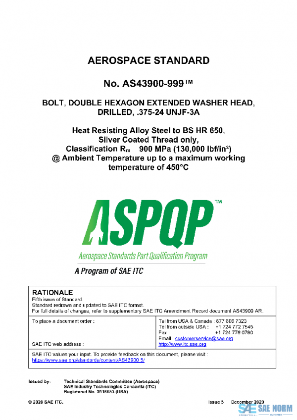 SAE AS43900-5 PDF SAE AS43900-5 PDF