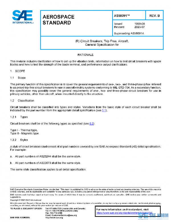 SAE AS58091B PDF SAE AS58091B PDF