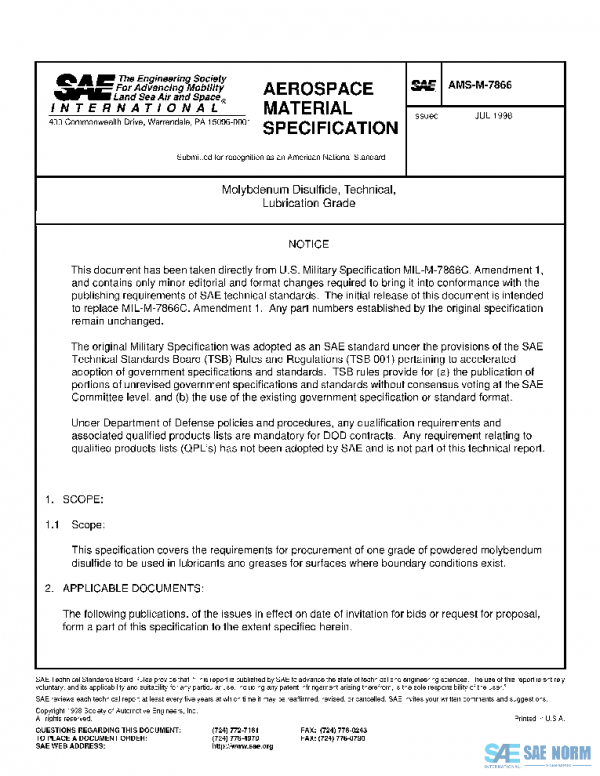 SAE AMSM7866 PDF SAE AMSM7866 PDF