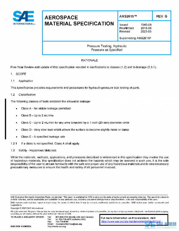SAE AMS2615G PDF SAE AMS2615G PDF