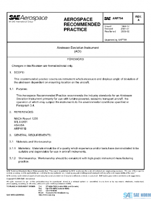 SAE ARP794A PDF