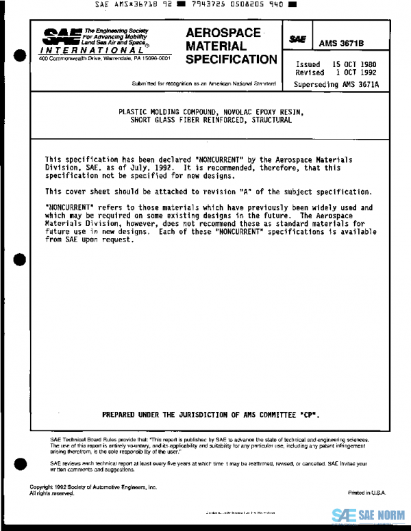 SAE AMS3671B PDF