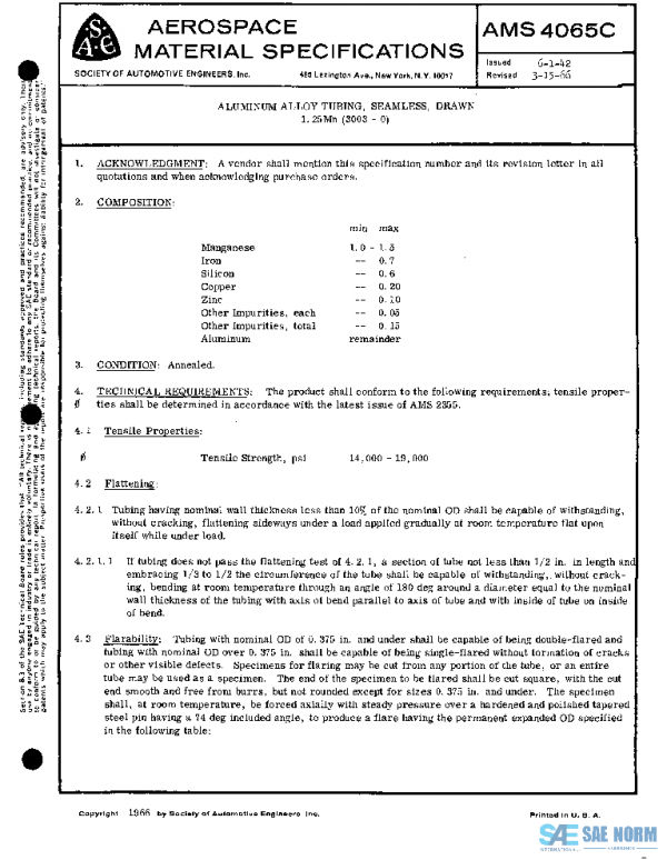SAE AMS4065C PDF SAE AMS4065C PDF