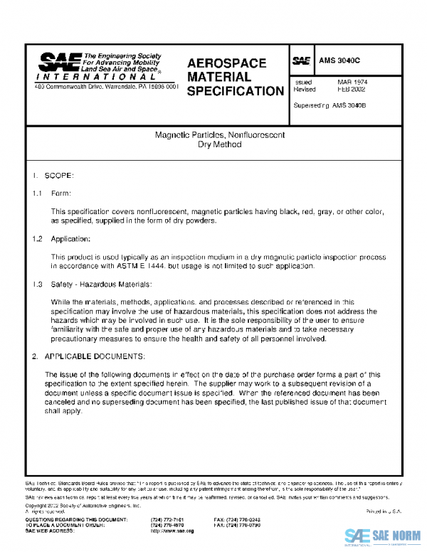 SAE AMS3040C PDF