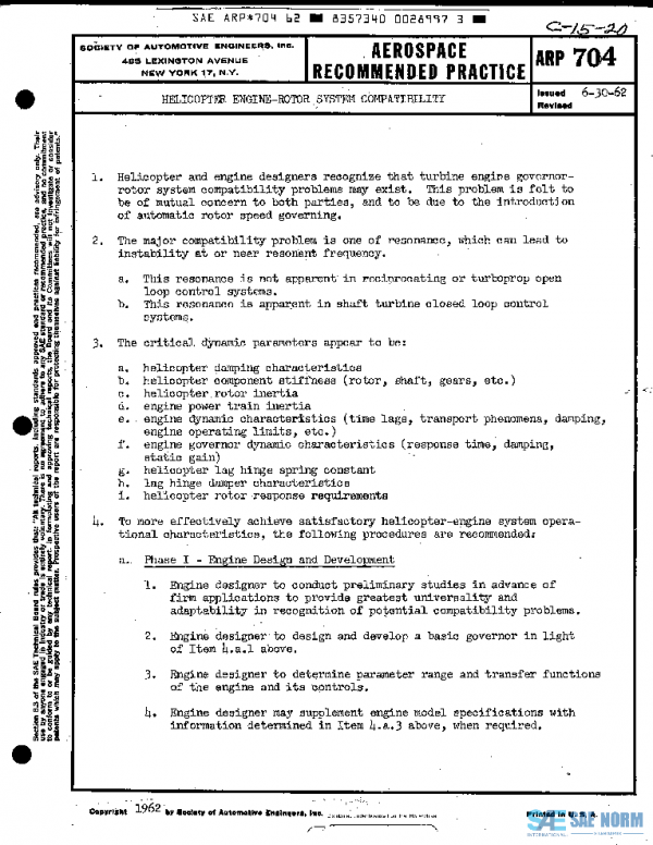 SAE ARP704 PDF SAE ARP704 PDF