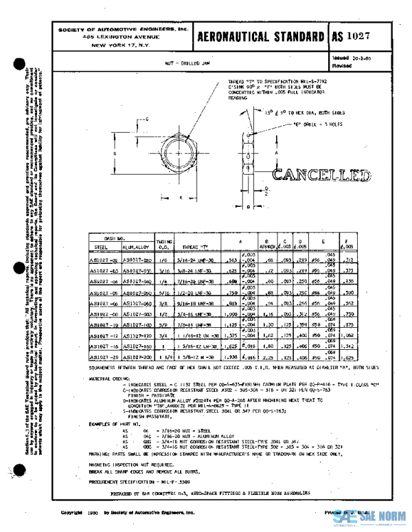 SAE AS1027 PDF
