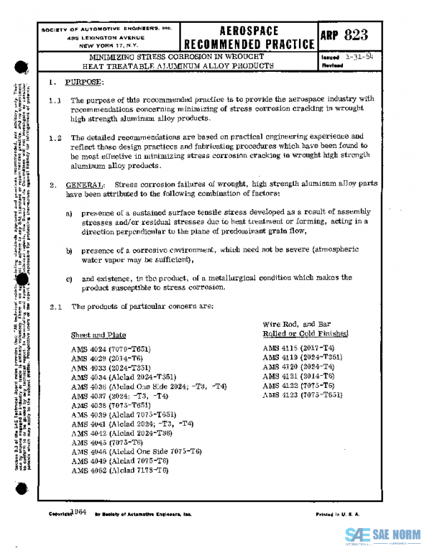 SAE ARP823 PDF SAE ARP823 PDF