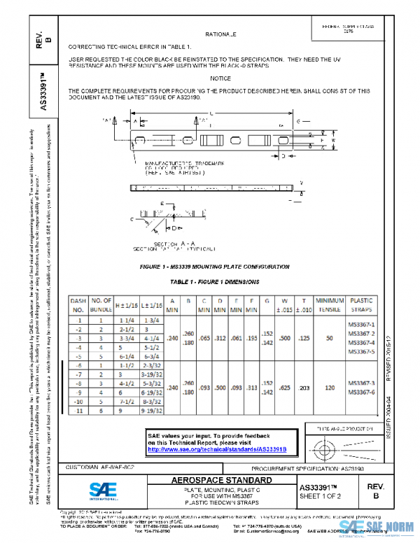 SAE AS33391B PDF SAE AS33391B PDF