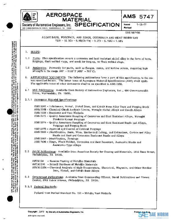 SAE AMS5747 PDF
