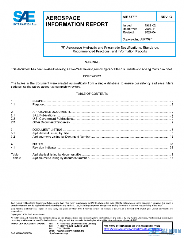 SAE AIR737G PDF SAE AIR737G PDF