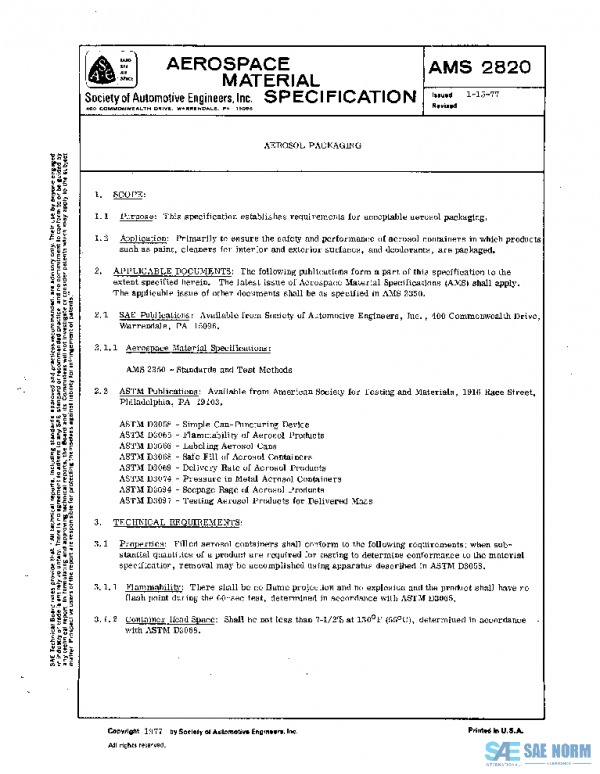 SAE AMS2820 PDF