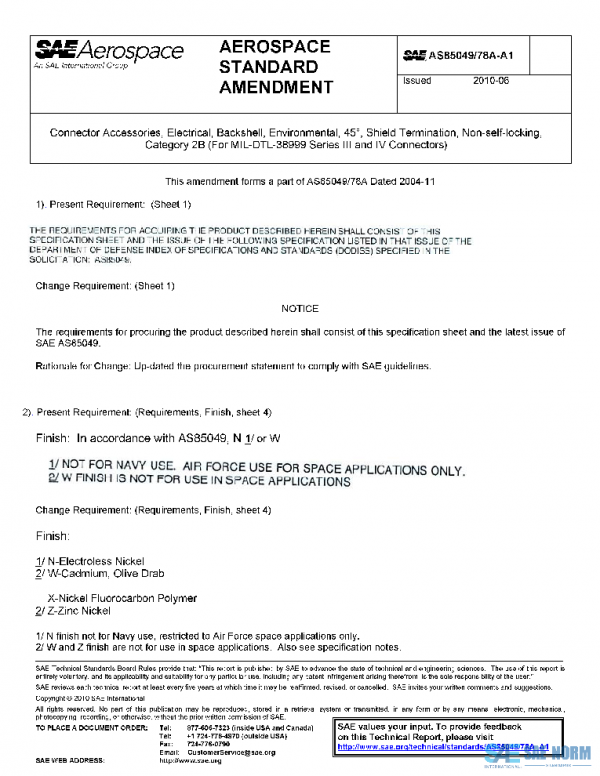 SAE AS85049/78A_A1 PDF SAE AS85049/78A_A1 PDF