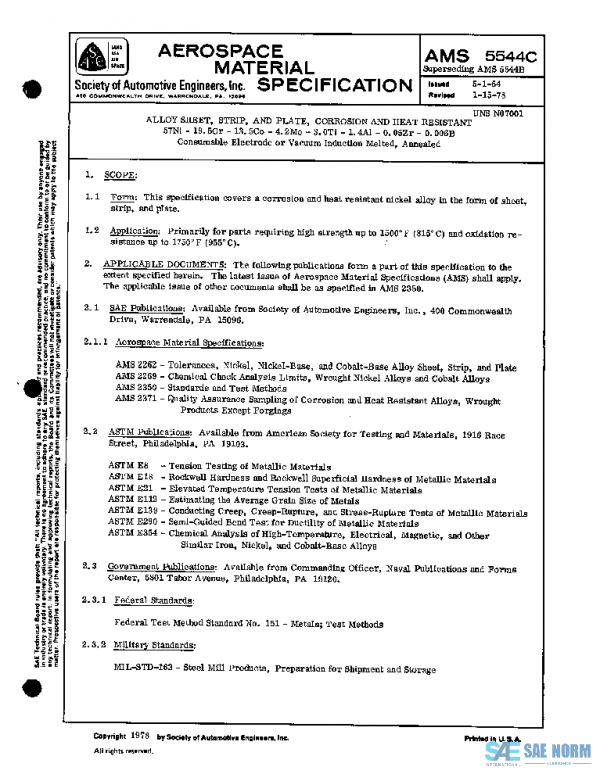 SAE AMS5544C PDF SAE AMS5544C PDF