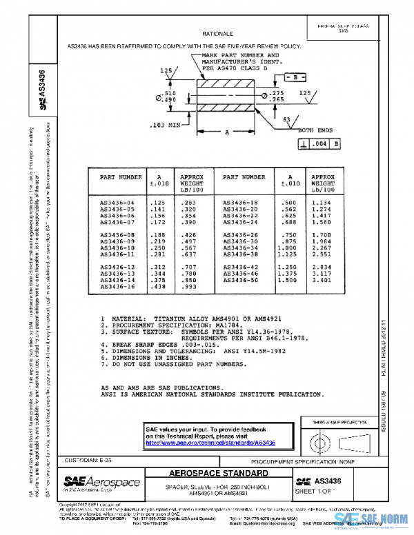 SAE AS3436 PDF SAE AS3436 PDF