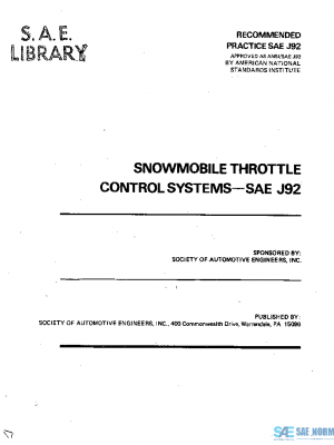 SAE J92_197609 PDF