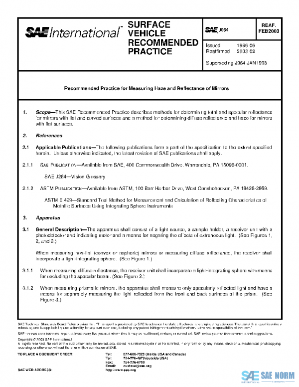 SAE J964_200302 PDF SAE J964_200302 PDF