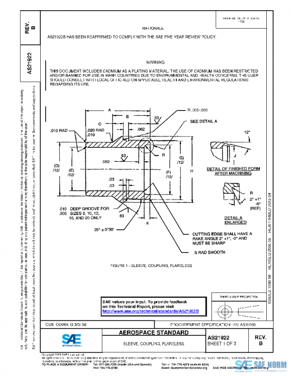 SAE AS21922B PDF