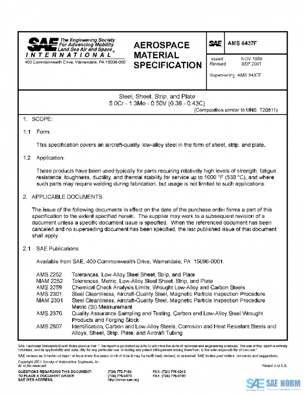 SAE AMS6437F PDF