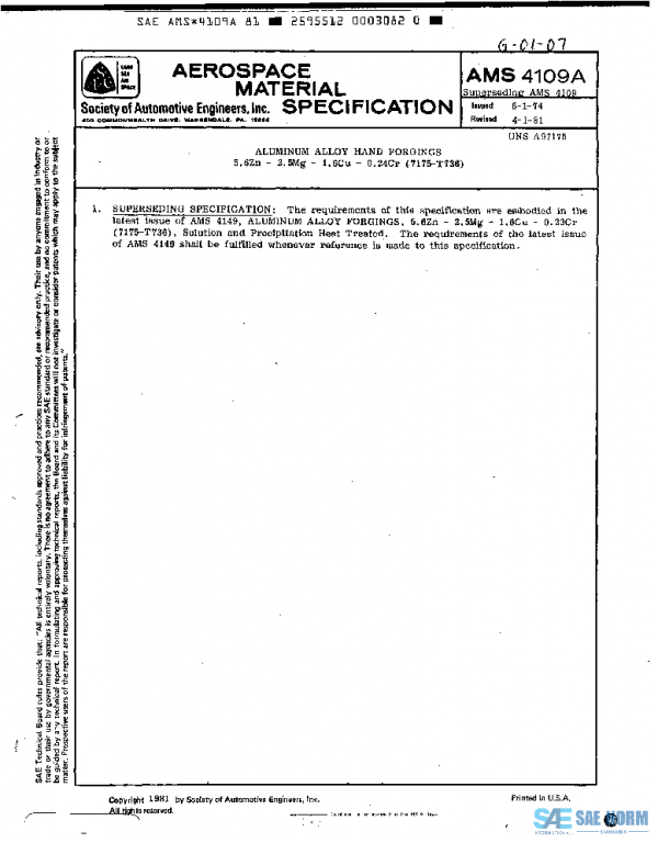 SAE AMS4109A PDF