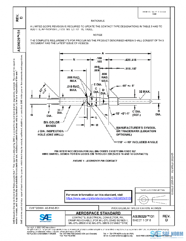 SAE AS39029/31D PDF SAE AS39029/31D PDF