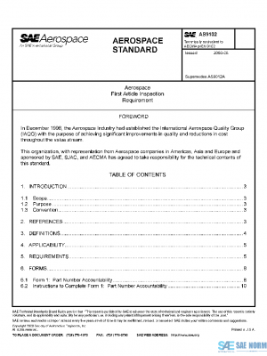SAE AS9102 PDF