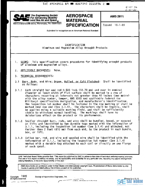 SAE AMS2811 PDF