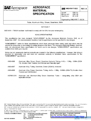 SAE AMSWWT700/3A PDF
