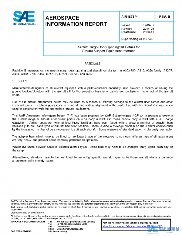 SAE AIR1673B PDF