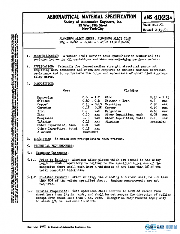 SAE AMS4023A PDF SAE AMS4023A PDF