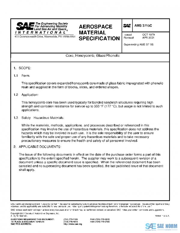 SAE AMS3715C PDF SAE AMS3715C PDF