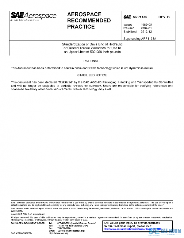 SAE ARP1135B PDF