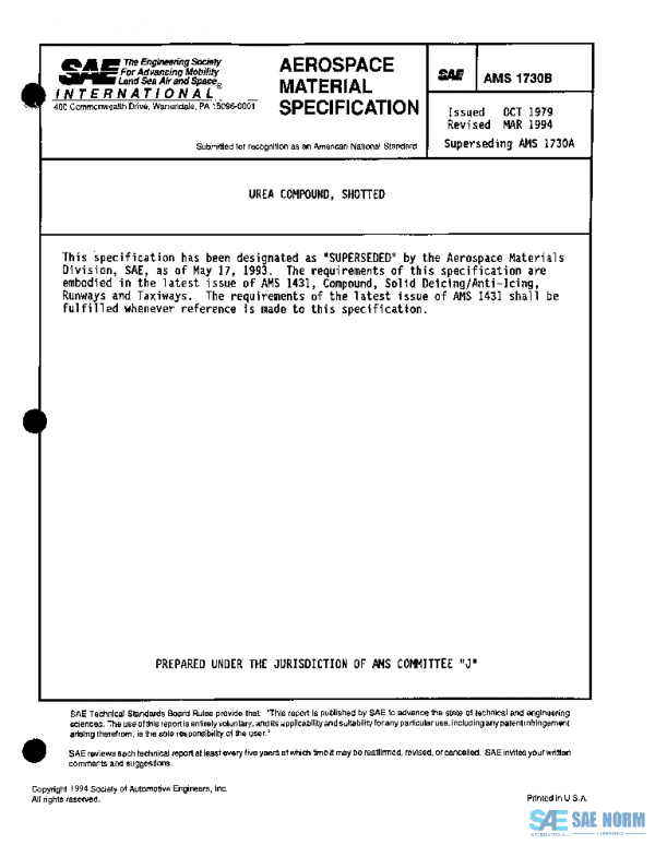 SAE AMS1730B PDF