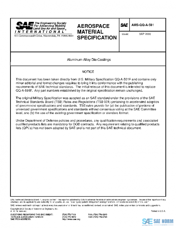 SAE AMSQQA591 PDF