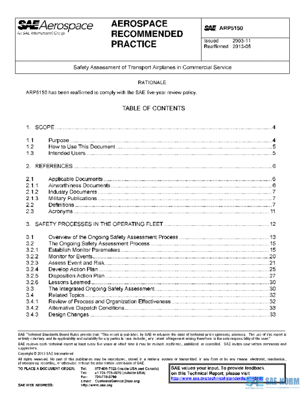 SAE ARP5150 PDF SAE ARP5150 PDF