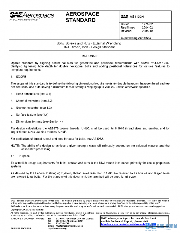 SAE AS1132H PDF SAE AS1132H PDF